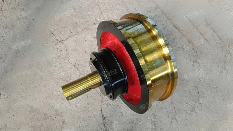 Port crane wheel