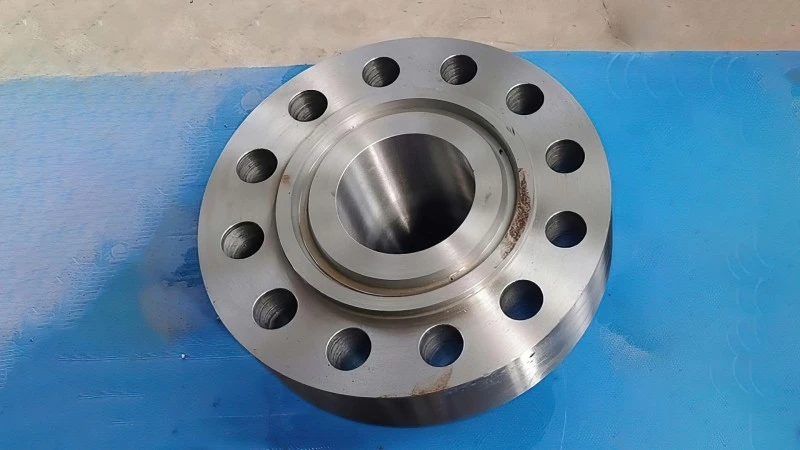 RF welded flange ring