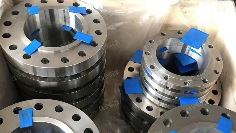 Threaded pipe connection flange ring