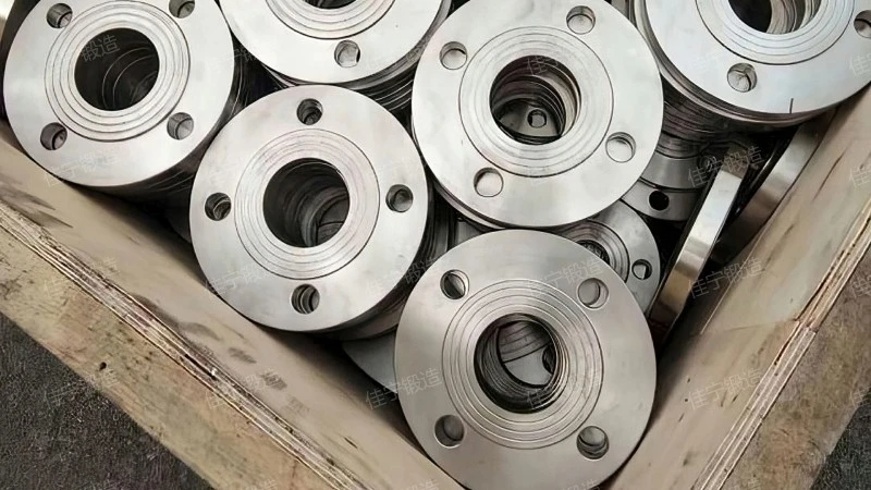 Plate welded steel flange ring