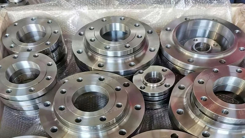 Threaded pipe connection flange ring